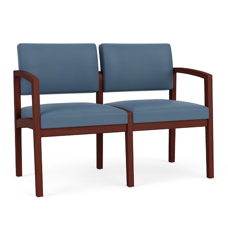 Lesro 2 Seat Tandem Seating W/ No Center Arm, 44 in W 26 in L 31.5 in H, Lenox Series LW2101